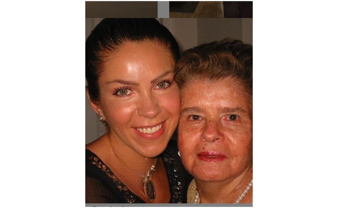 Rocío Sánchez Azuara y su mamá. Foto: Captura Instagram