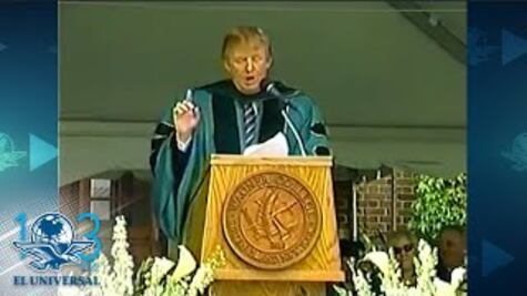 “Si hay un muro de concreto frente a ustedes atraviésenlo”, decía Trump en 2004
