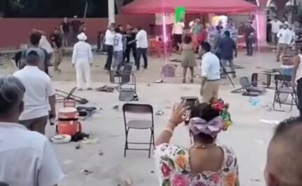 Fiesta patronal termina en violencia en Yucatán; pobladores ebrios agreden a grupo musical