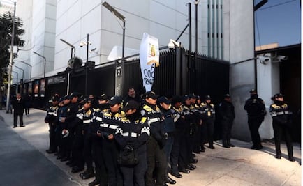 Resguardan el Senado ante protestas por Ley de Seguridad Interior