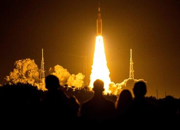 Cerca de 15 mil personas se reunieron en Florida para ver el lanzamiento de Artemis I a la Luna