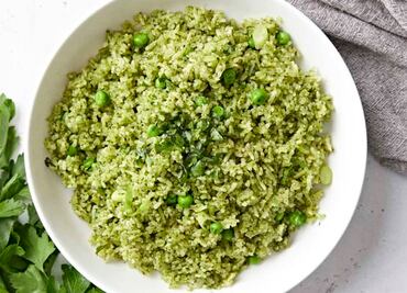 Prepara arroz verde del chef Giuseppe de Pasquale