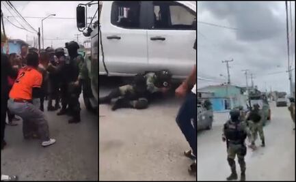 VIDEOS: Gritos, golpes y disparos, así fue el enfrentamiento entre civiles y militares en Nuevo Laredo