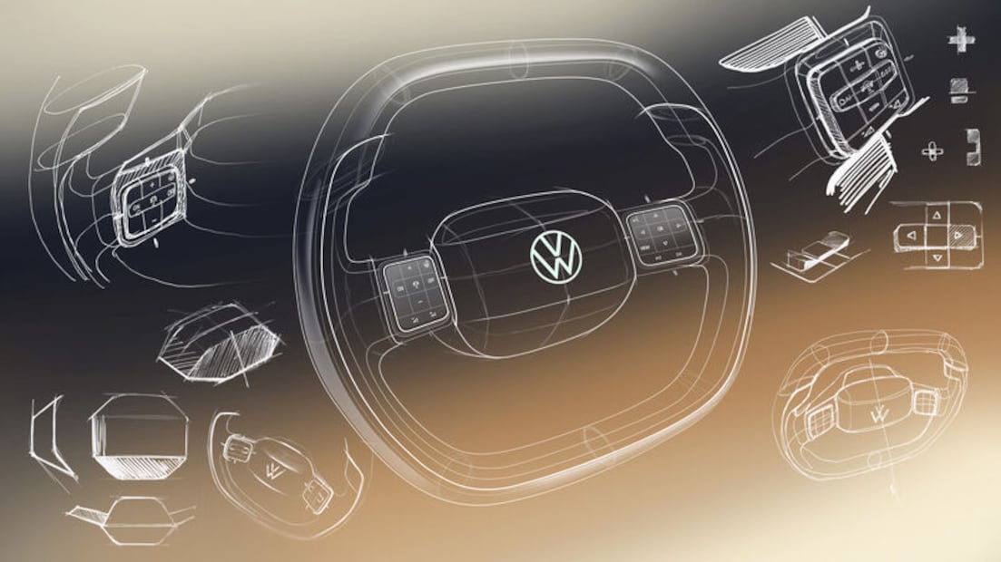 El volante multifunción cuenta con botones para mejorar la experiencia del usuario. Foto Volkswagen