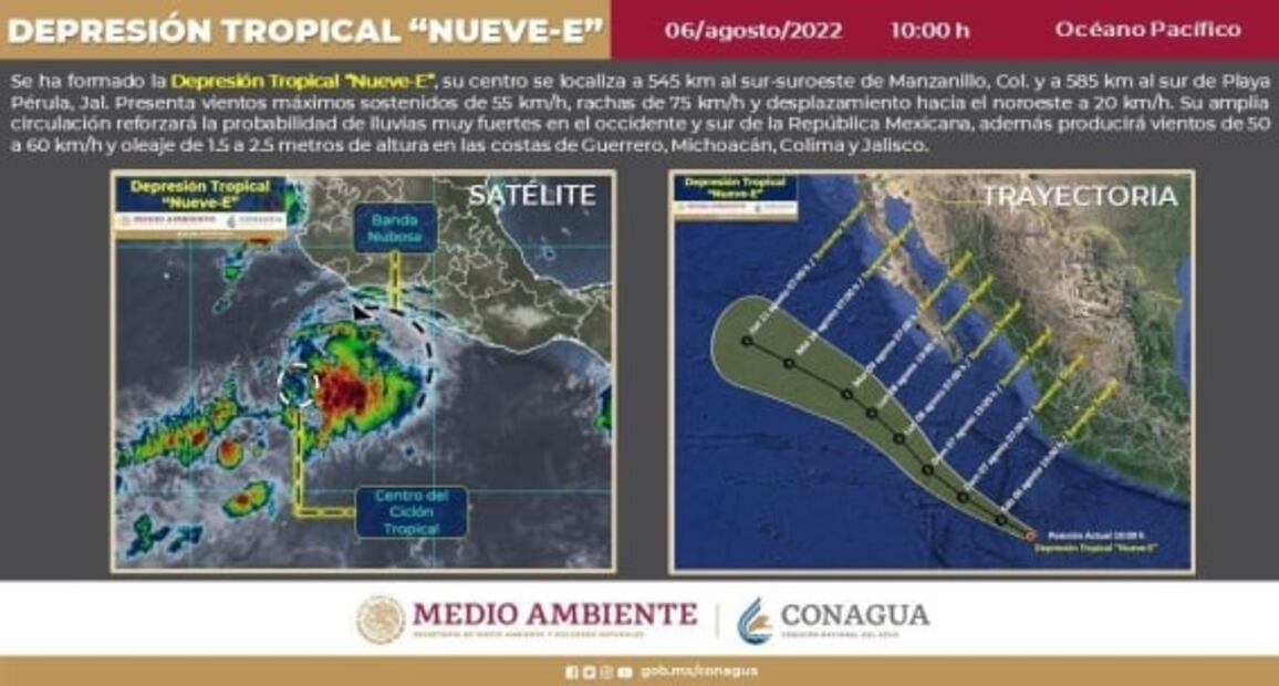 Tormenta tropical "Howard" afectará a estos estados; sigue su trayectoria EN VIVO
