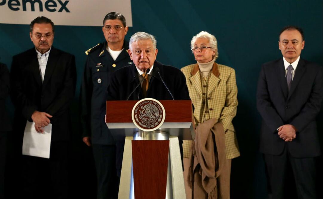 Hoy en la conferencia mañanera, el presidente da a conocer que se está siguiendo denuncias por el delito de huachicoleo y que éste pronto será delito grave. Fotos Berenice | EL UNIVERSAL