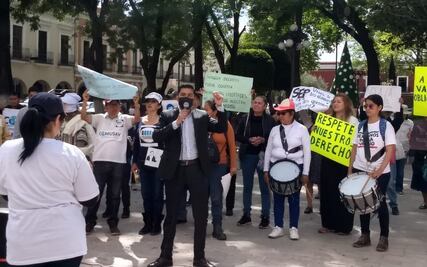 Antivacunas protestan en Tlaxcala contra certificado de vacunación; dicen atenta contra la libertad
