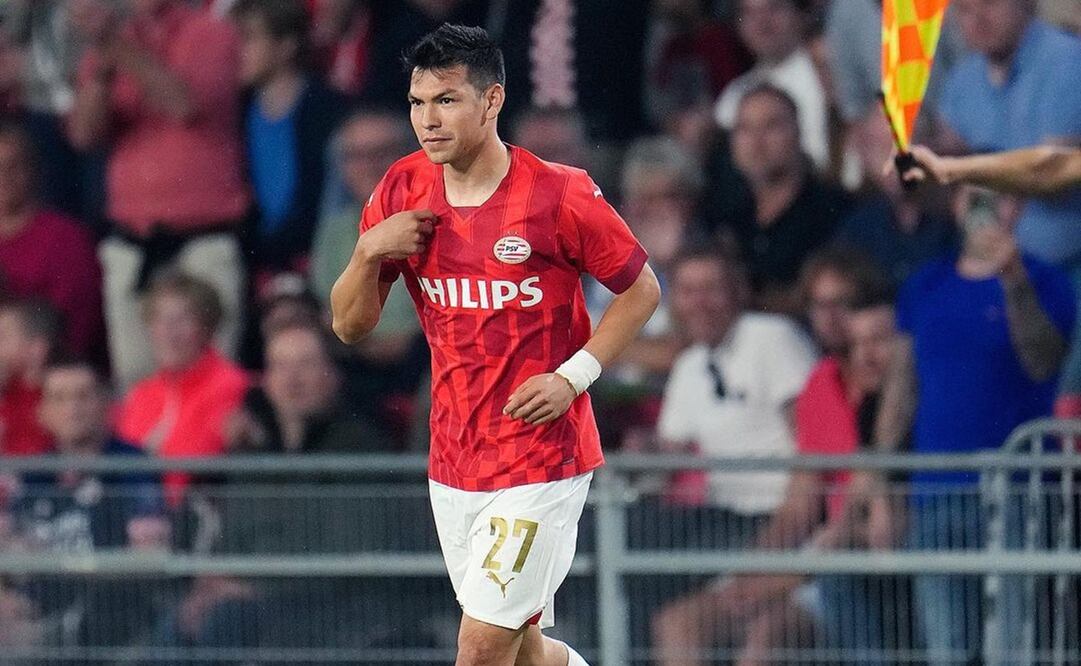 Chucky Lozano en partido con el PSV - Foto: @hirvinglozano en Instagram