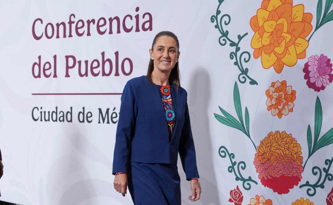 Claudia Sheinbaum en su conferencia matutina de Palacio Nacional el 17 de noviembre de 2025. Foto: Presidencia