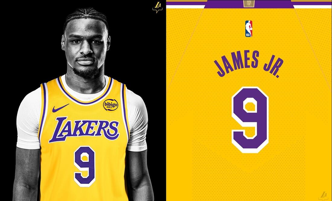 El hijo de LeBron James ya sabe qué número usará en los Lakers / Foto: Especiales