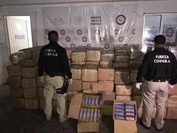 Decomisan más de 2 toneladas de marihuana en Coahuila
