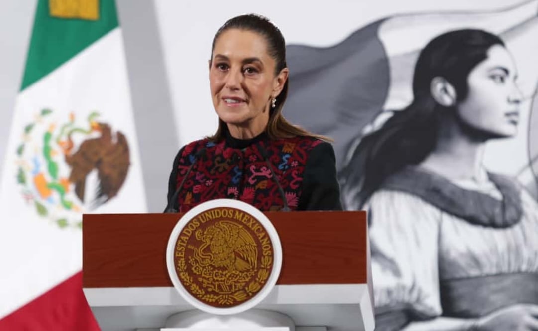 10 de octubre de 2025, Ciudad de México Claudia Sheinbaum presidenta de México durante la conferencia de prensa del pueblo en Palacio Nacional. Foto: Carlos Mejía / EL UNIVERSAL