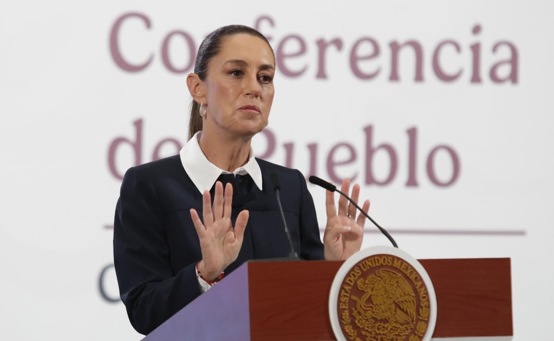 Conferencia matutina de la presidenta Claudia Sheinbaum en Palacio Nacional el 4 de junio de 2025. Foto: Carlos Mejía / EL UNIVERSAL