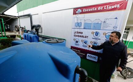 Llega la cosecha de lluvia a escuelas del Edomex