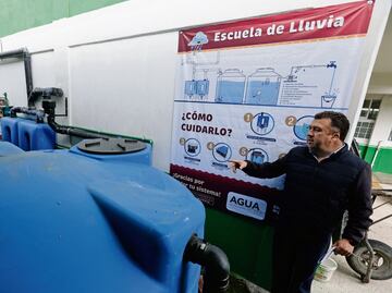 Llega la cosecha de lluvia a escuelas del Edomex