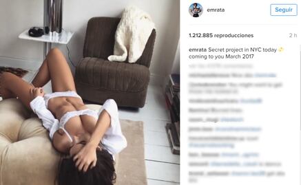 Emily Ratajkowski seduce en lencería