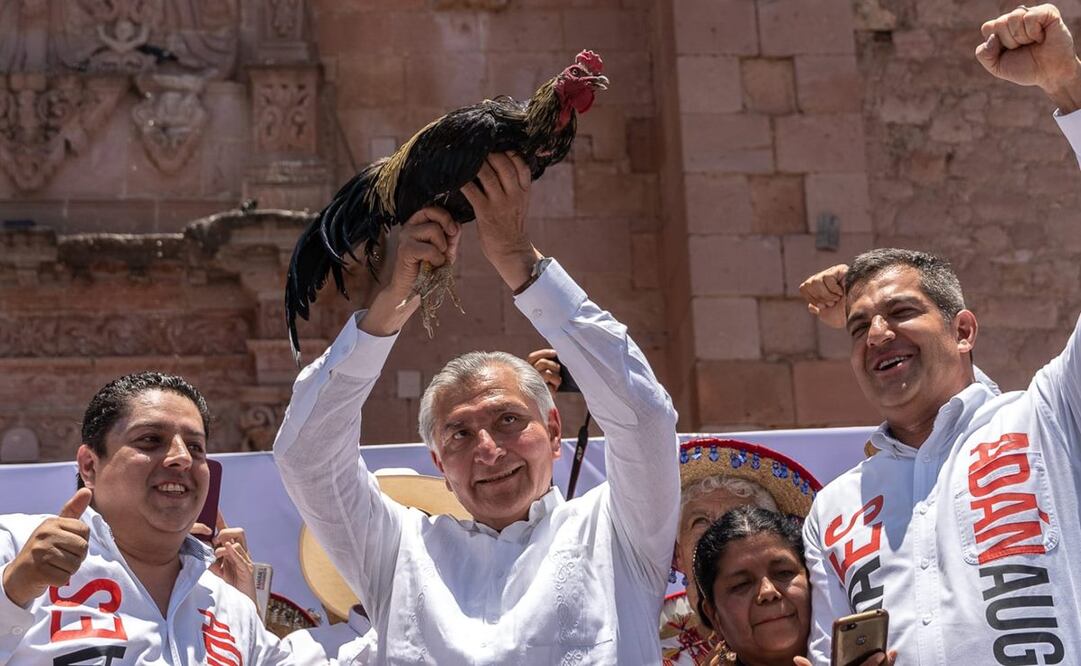Adán Augusto López defiende en Zacatecas que gira de promoción la sostiene con sus propios recursos. Foto: Diana Valdez/EL UNIVERSAL
