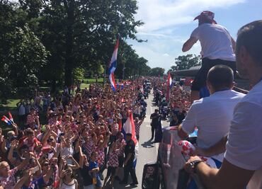 En Croacia reciben a su selección como campeones