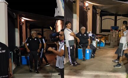 Camas de masaje en los pasillos y una sola regadera para México en Bermudas