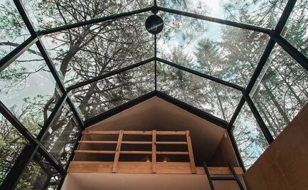 BosqueCielo, las nuevas cabañas con techo de cristal en Hidalgo