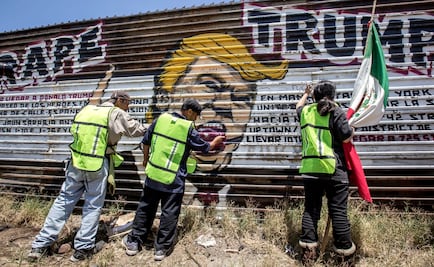 Artistas ponen color al muro fronterizo de EU