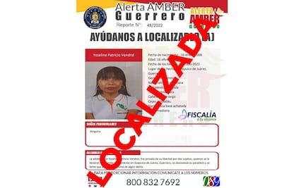 Localizan con vida a Yoseline Patricio, menor secuestrada en Acapulco, Guerrero