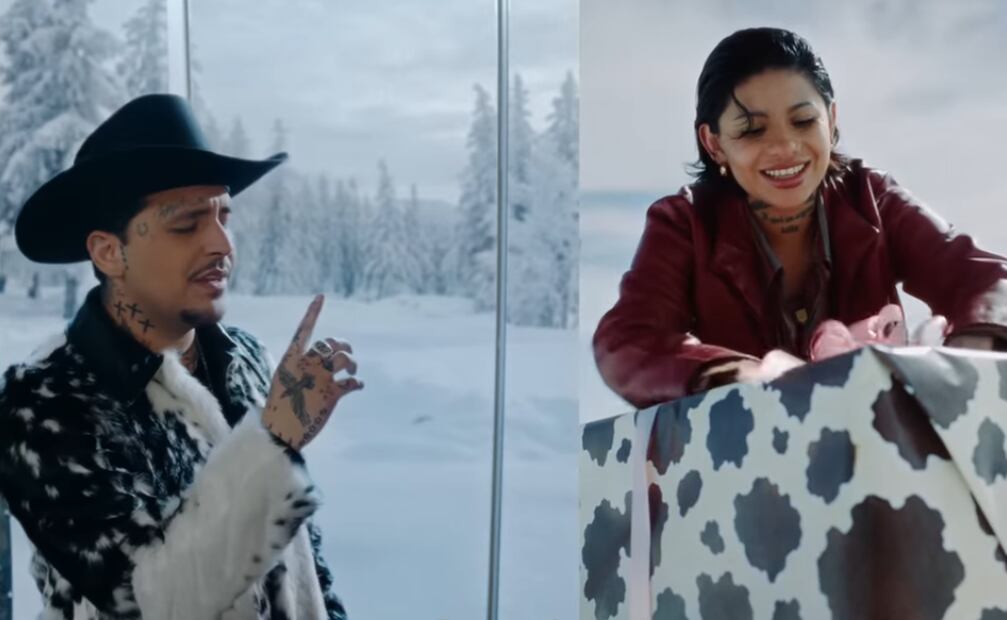 Christian Nodal no aparece interactuando con Dagna Mata, la modelo de "Un vals" y que se parece a su expareja Cazzu.