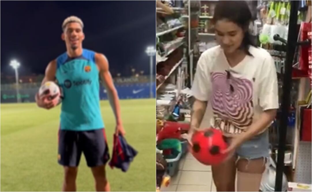 Jugador del Barcelona da "clases particulares" de dominadas a aficionada con discapacidad / FOTO: ESPECIAL