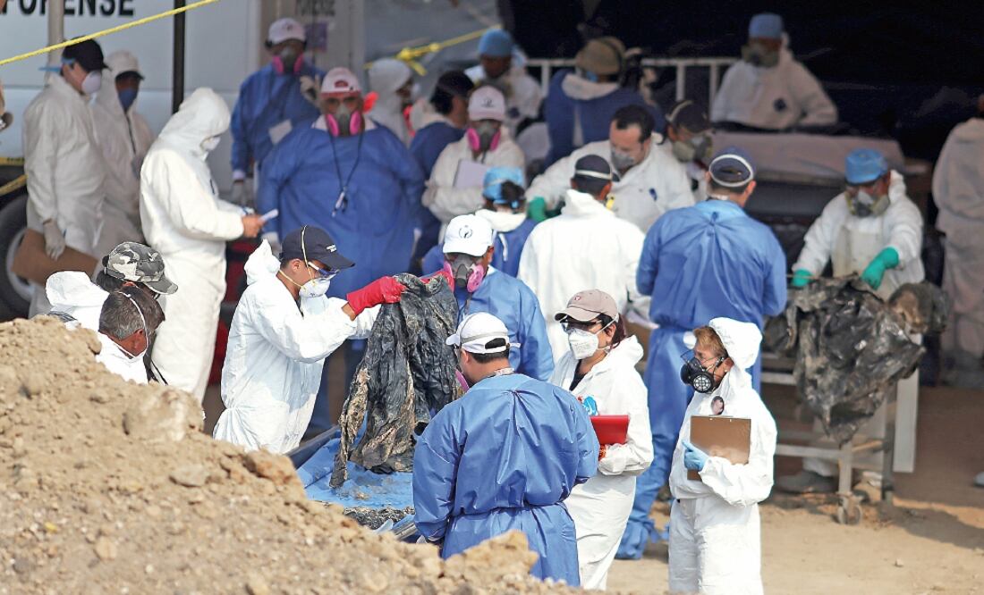 Luego de los trabajos de exhumación, en mayo y junio pasado, sólo fueron recuperados 118 restos humanos, en Tetelcingo (ARCHIVO. EL UNIVERSAL)