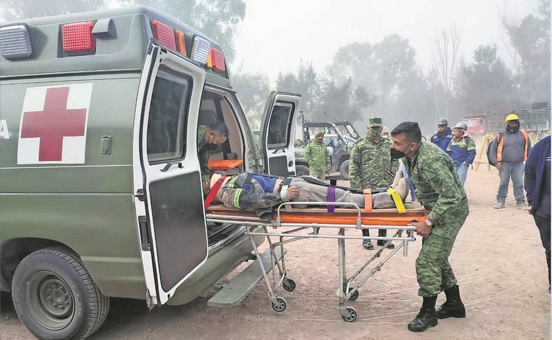 La Sedena compartió la lista de accidentes en el AIFA, entre los que destacan volcaduras de vehículos, descargas eléctricas y fracturas. Foto: Cuartoscuro.