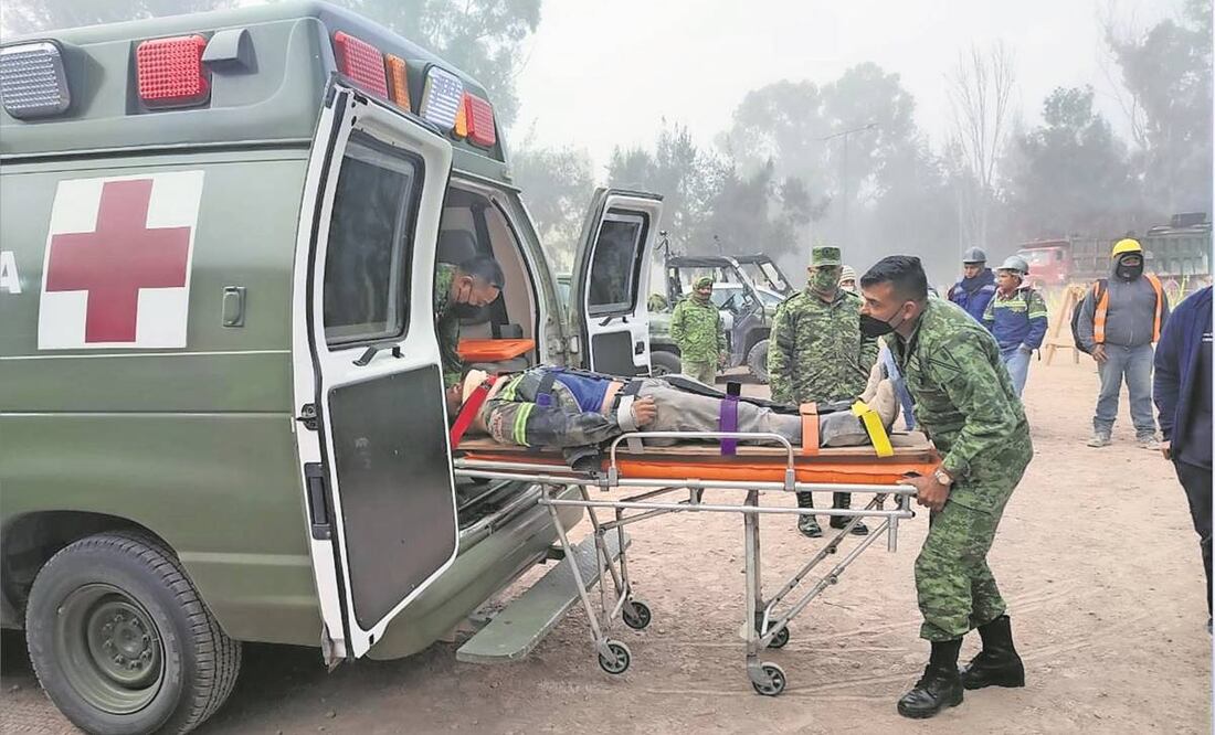 La Sedena compartió la lista de accidentes en el AIFA, entre los que destacan volcaduras de vehículos, descargas eléctricas y fracturas. Foto: Cuartoscuro.