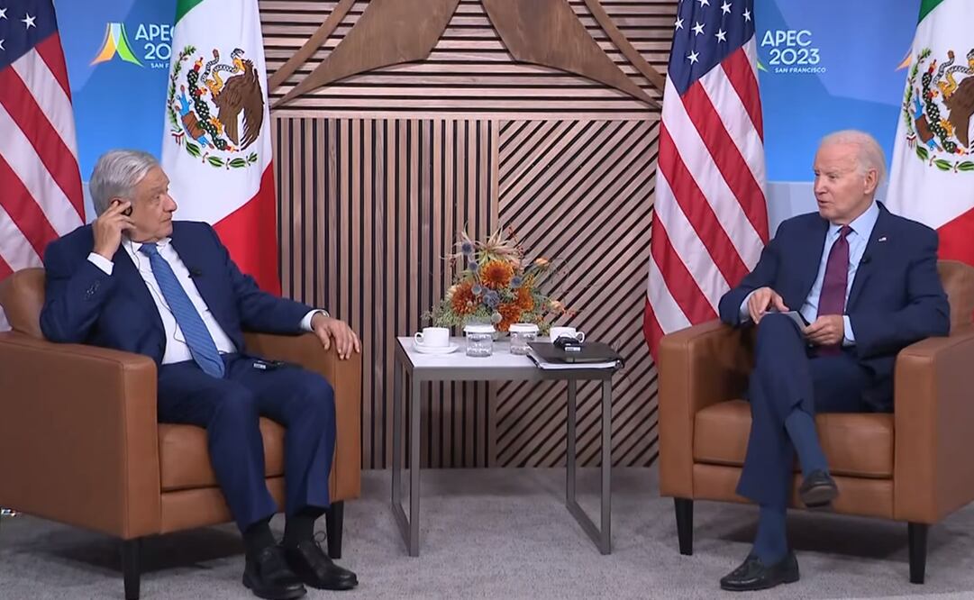 Encuentro AMLO-Biden en San Francisco. Foto: Captura