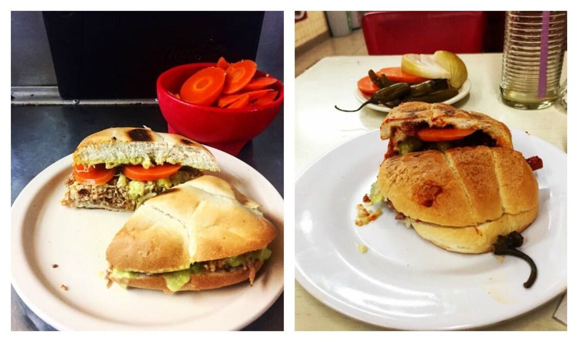 Foto: Alonso Ruvalcaba-Casa del Pavo torta de pavo/La Rambla torta de lomo adobado