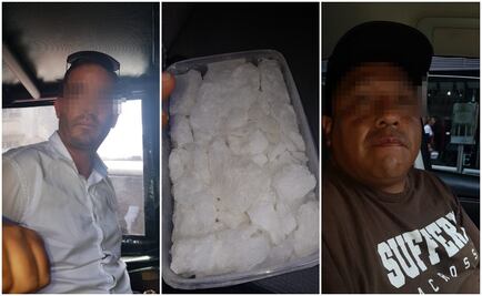 Detienen a dos sujetos con una caja llena de droga tipo cristal cerca de Tepito