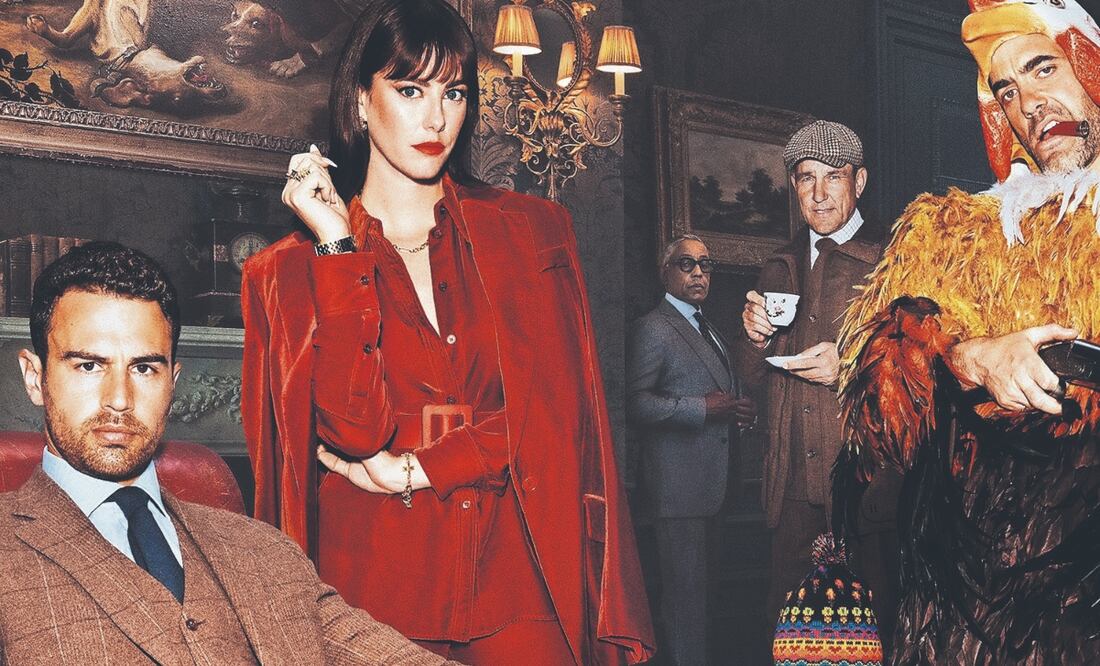 A Theo James, quien encarna a Eddie, lo acompañan los actores Kaya Scodelario y Daniel Ings (al frente). Foto: de Netflix