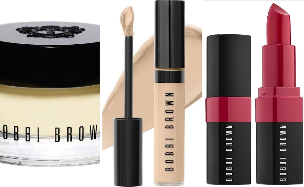 Sus tres productos más vendidos. Foto: Bobbi Brown
