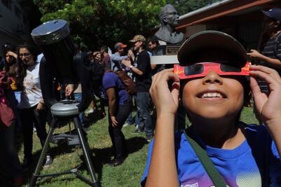 Así se vivió el eclipse de sol en los estados