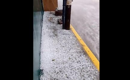 Fuerte lluvia acompañada de granizo provoca inundaciones en Ecatepec 