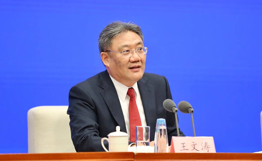 Ministro de comercio de China, Wang Wentao / Foto tomada de Twitter @zhu_jingyang