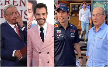 AMLO, Eugenio Derbez y la felicitación al Checo Pérez en la mañanera