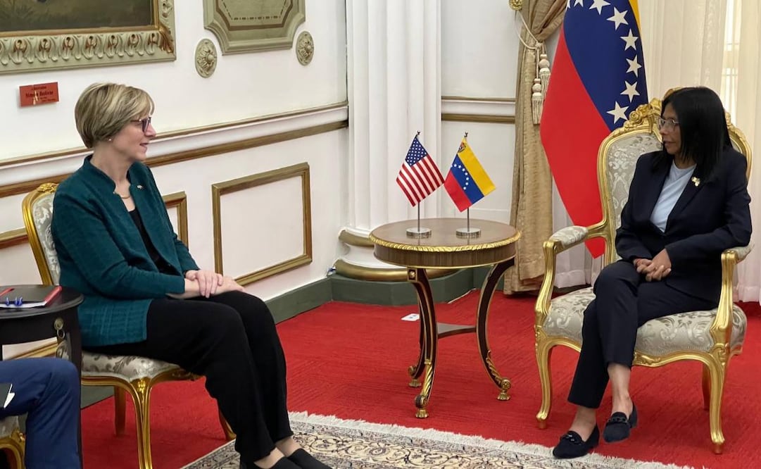 La reunión marca un nuevo paso en el acercamiento bilateral impulsado por Washington. (02/02/26) Foto: X @usembassyve