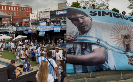 Argentina debe ganar "cueste lo que cueste" contra Inglaterra; así se vive el banderazo en Atlanta