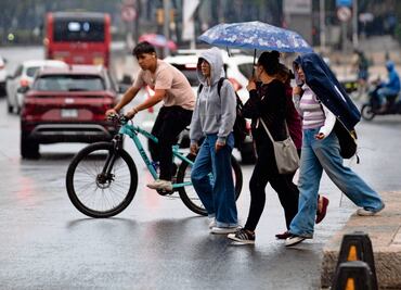 Lluvia refresca a capitalinos y mexiquenses