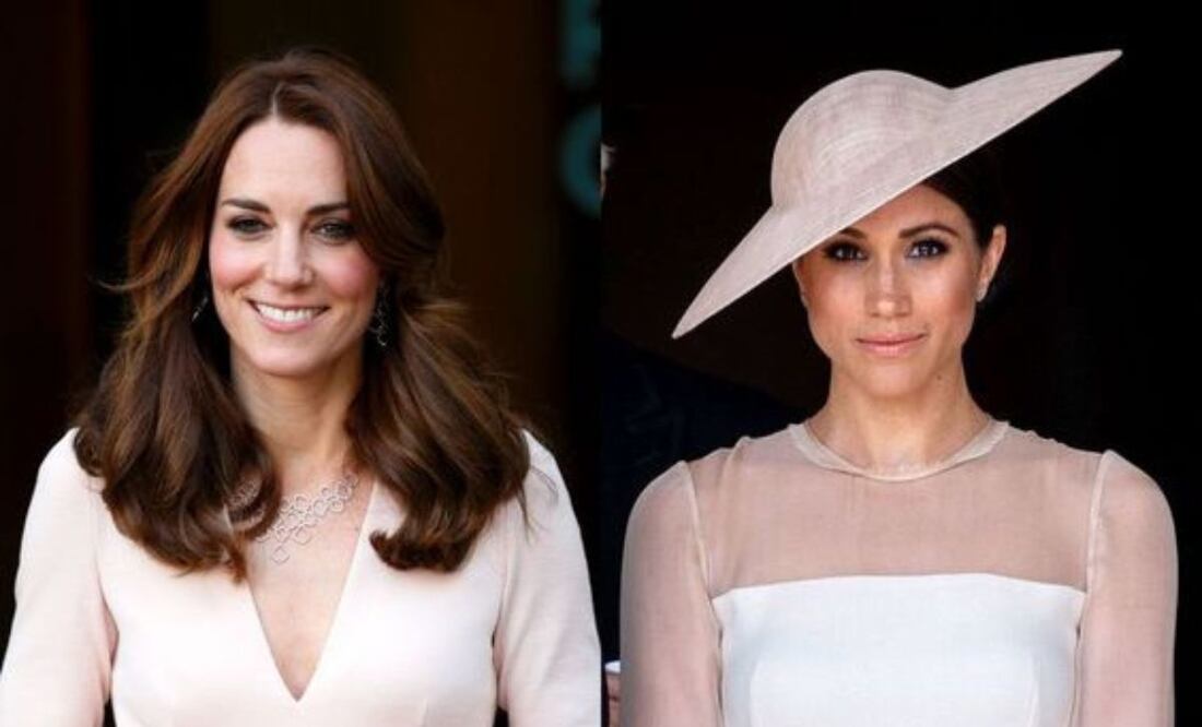 Kate Middleton y Meghan Markle. Fuente: Twitter @showmundialshow