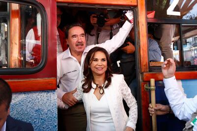 Blanca Alcalá se registra como aspirante del PRI en Puebla