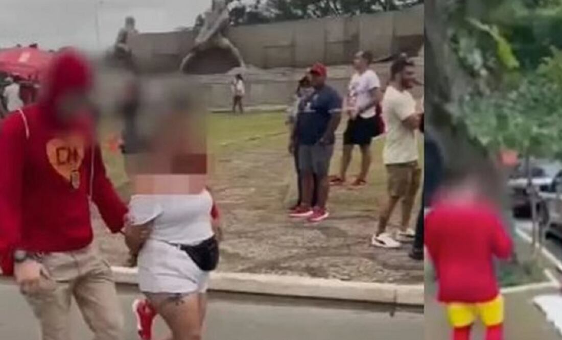 Policías disfrazados del popular personaje del Chapulín Colorado detuvieron a ladrones en el carnaval de Sao Paulo. FOTO: CAPTURA