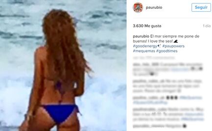 Paulina Rubio luce foto en bikini