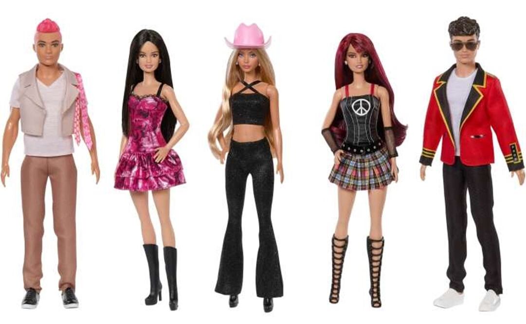 Mattel señaló que sus looks están inspirados en sus vestuarios del concierto con “accesorios fabulosos”. Foto: Mattel