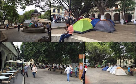 Maestros abandonan plantón en Oaxaca; normalistas resguardan protesta
