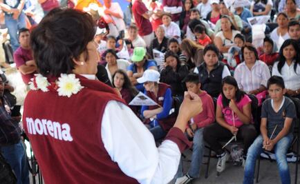 "Están mal de la cabeza", dice Delfina Gómez a políticos del PRI y del PAN 